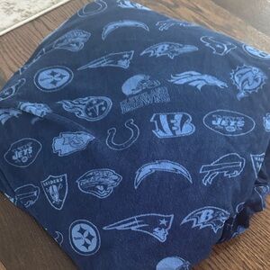 Pottery Barn Teen Blue NFL Bedding Fitted Sheet size FULL